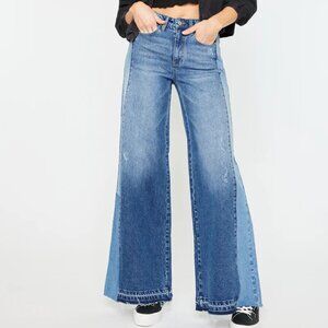 KanCan Clover High Rise Wide Leg Jeans